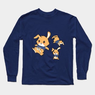 CUTE Bunnies T-Shirt Gift For Kids men and women Long Sleeve T-Shirt